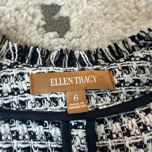 Ellen Tracy Black & White Tweed Jacket | Size 6 | NWT - Picture 3 of 3